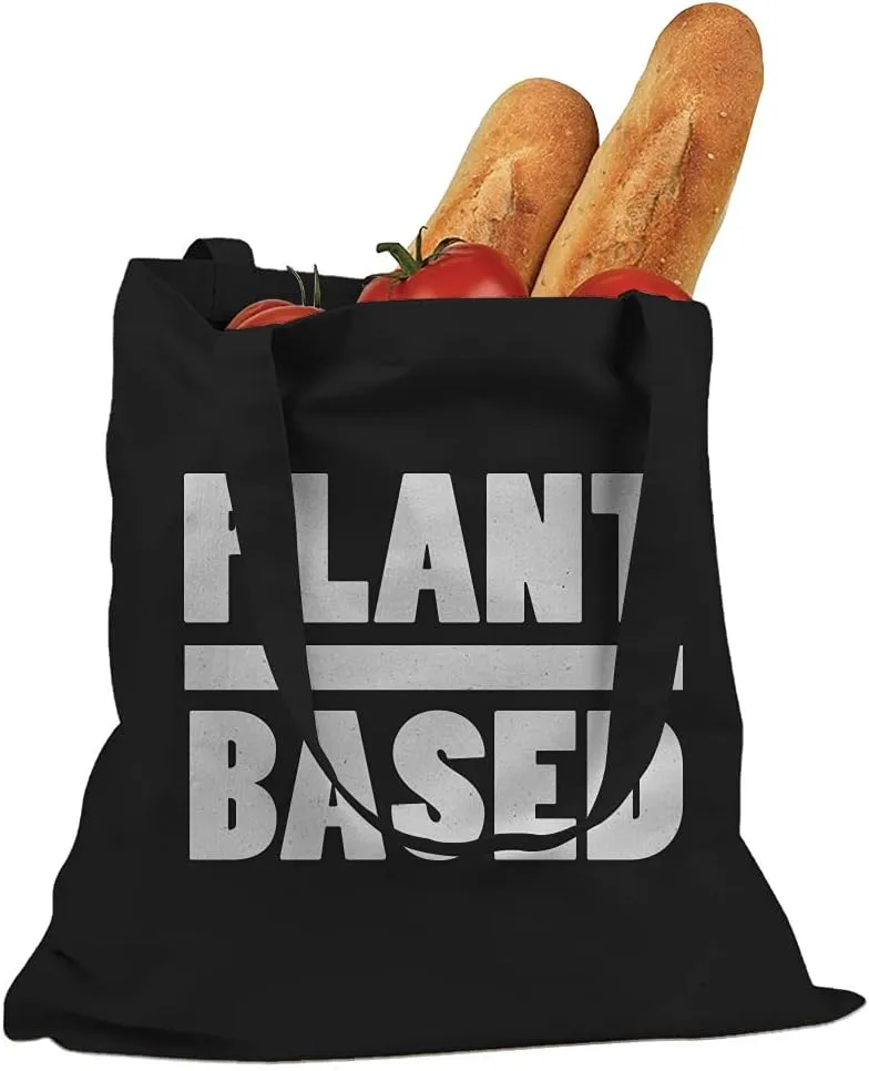Plant Based Cotton Canvas Tote Bag