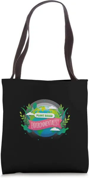 Plant-Based Environmentalist Vegan Tote Bag