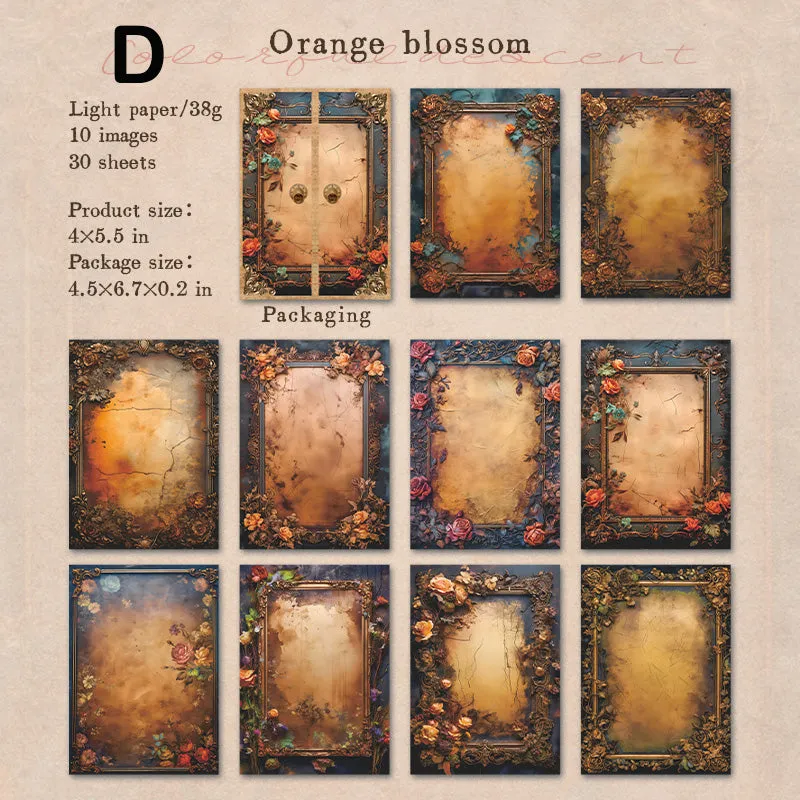 Plant Frame Scrapbook Paper