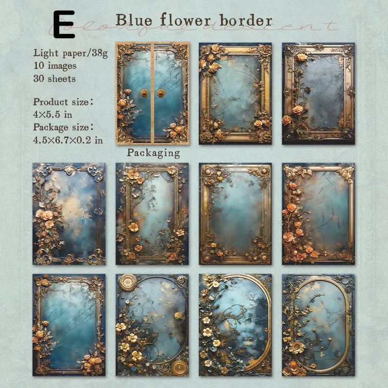 Plant Frame Scrapbook Paper