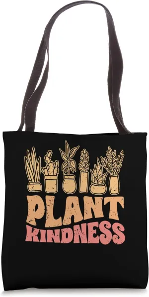 Plant Kindness Vintage Plant Lover For Kind Environmentalist Tote Bag