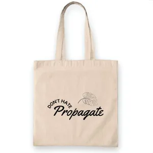 Plant Lover Gift Ideas for Mama Bag Do Not Hate Propagate Natural White Multicolor Canvas Tote Bag