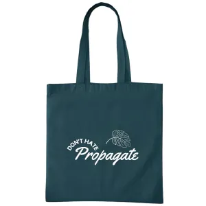 Plant Lover Gift Ideas for Mama Bag Do Not Hate Propagate Navy Black Multicolor Canvas Tote Bag