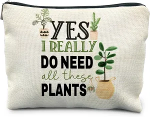 Plant Lover Makeup Bag - Plant Lady & Mom Gifts, Gardening & Funny Gardener Gifts - Cosmetic & Toiletry Bag