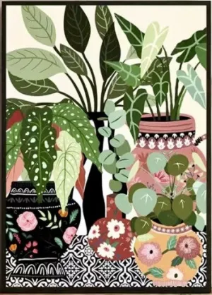 Plant Lovers Tropical Houseplant Art Print