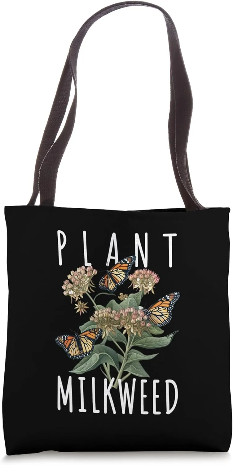 Plant Milkweed - Funny Butterfly Tote Bag