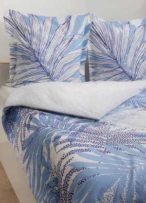 Plant print duvet cover