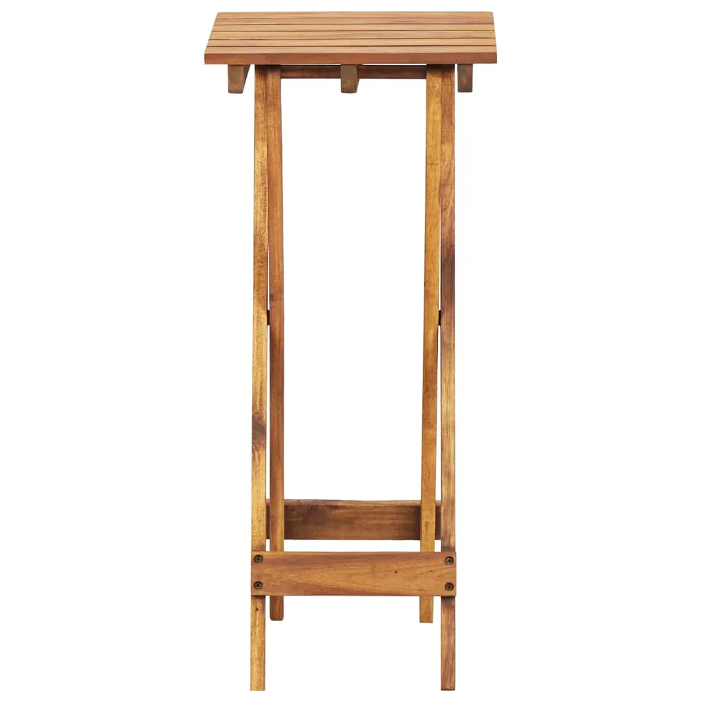 Plant Stand Foldable Plant Holder Flower Pot Stand Solid Acacia Wood