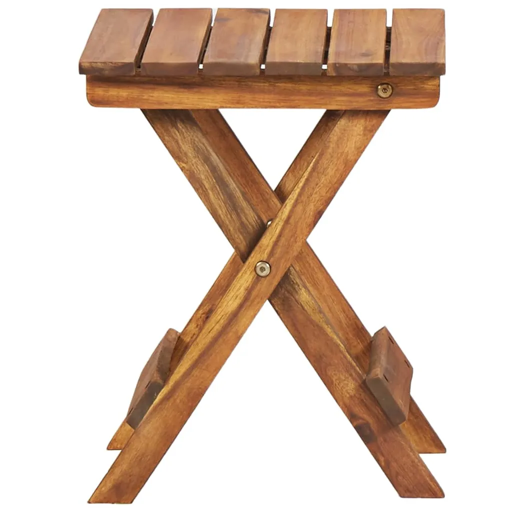 Plant Stand Foldable Plant Holder Flower Pot Stand Solid Acacia Wood