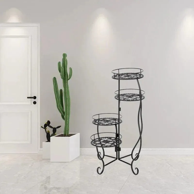 Plant Stand: Vintage Round Multi-Tiered Plant Stand