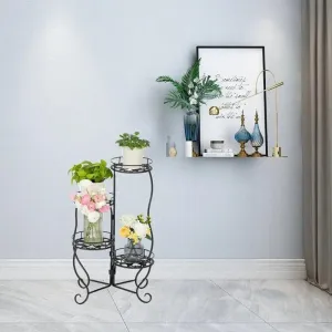 Plant Stand: Vintage Round Multi-Tiered Plant Stand