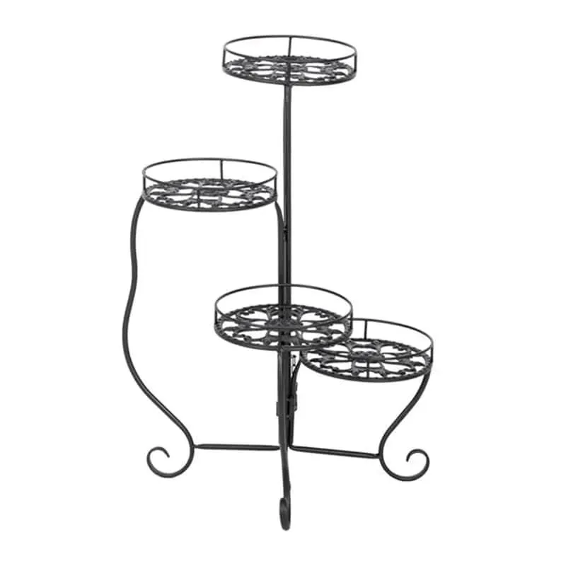Plant Stand: Vintage Round Multi-Tiered Plant Stand