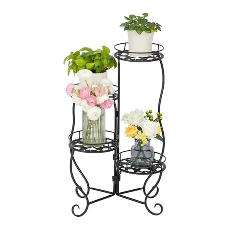 Plant Stand: Vintage Round Multi-Tiered Plant Stand