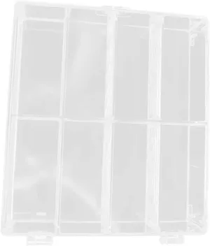 Plastic Display Case Multi Compartments for Mini Model Cars Clear Showcase Organizer Box for Collectibles Landscape Dolls and Artworks