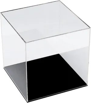 Plastics Storage Display Box, Stackable Toys Favors Organizer Container, Assembly Required Acrylic Showcase for Model Cars(33 x 25 x 25 cm)
