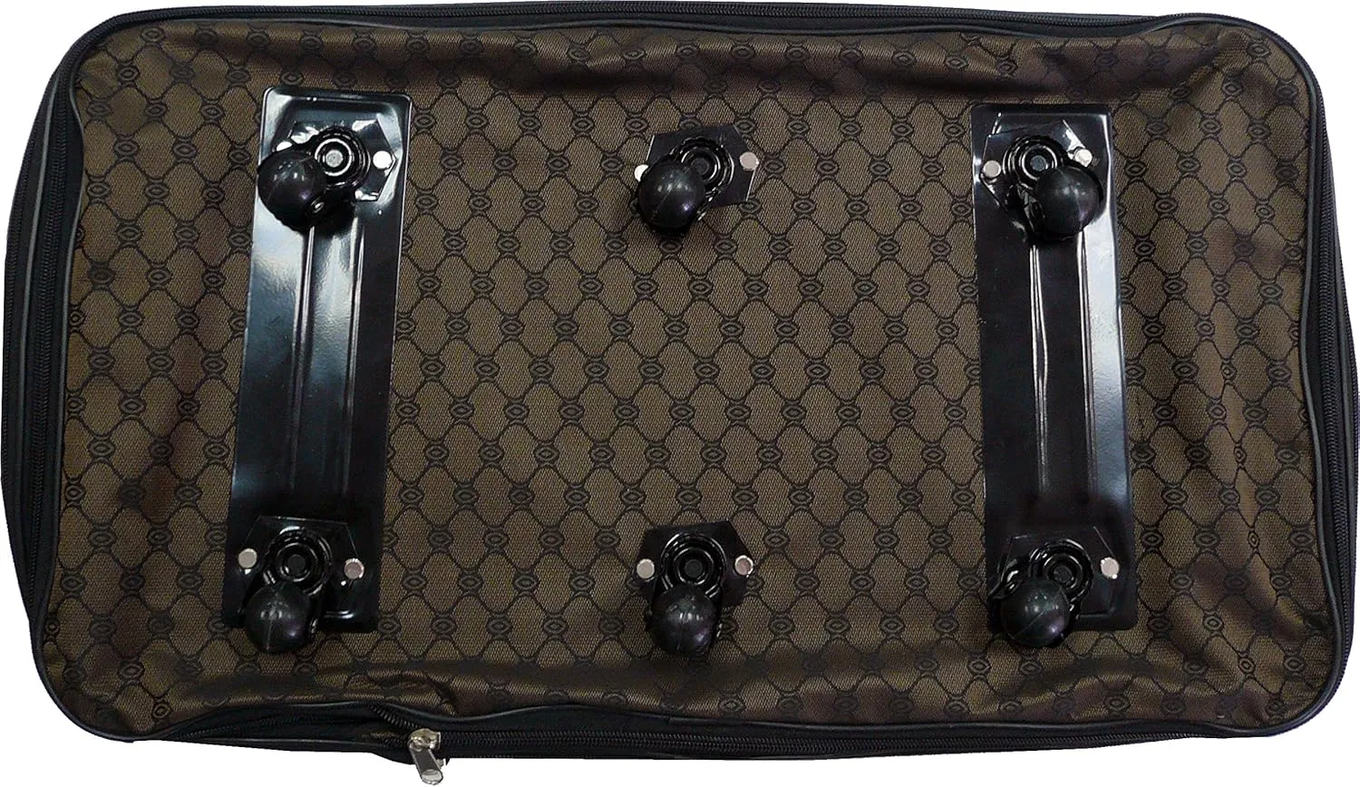 Pod 30" / 36" / 40" Expandable Rolling Wheeled Duffle bag Spinner Luggage suitcase (Brown, 40-inch)