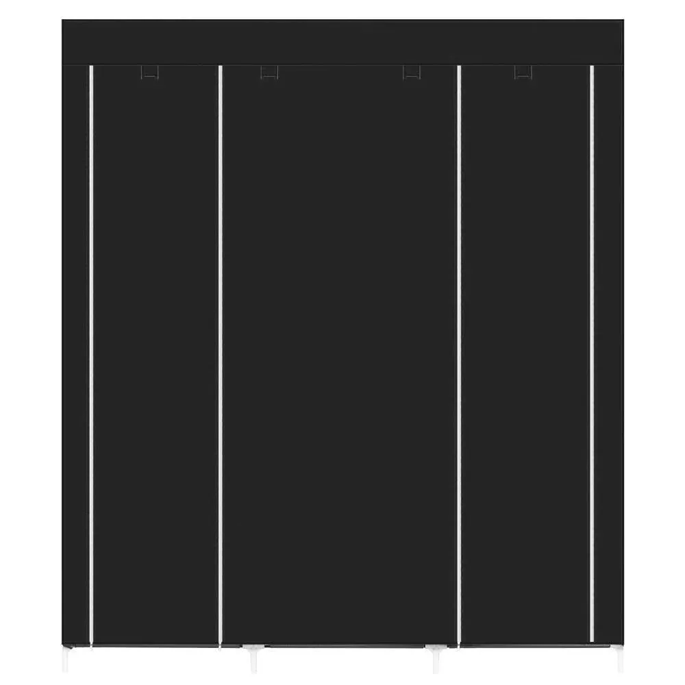 Portable Clothes Storage Organizer Metal Shelf Fabric 69 Inches