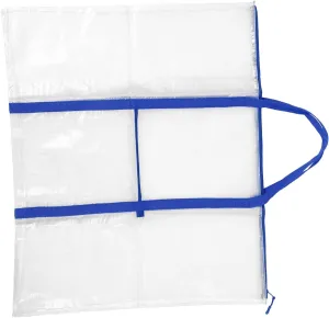 Portable Poster Board Storage Bag with Handles Transparent Art Bulletin Board Holder Easy Open Zipper for Organizing Classroom Projects Art Supplies