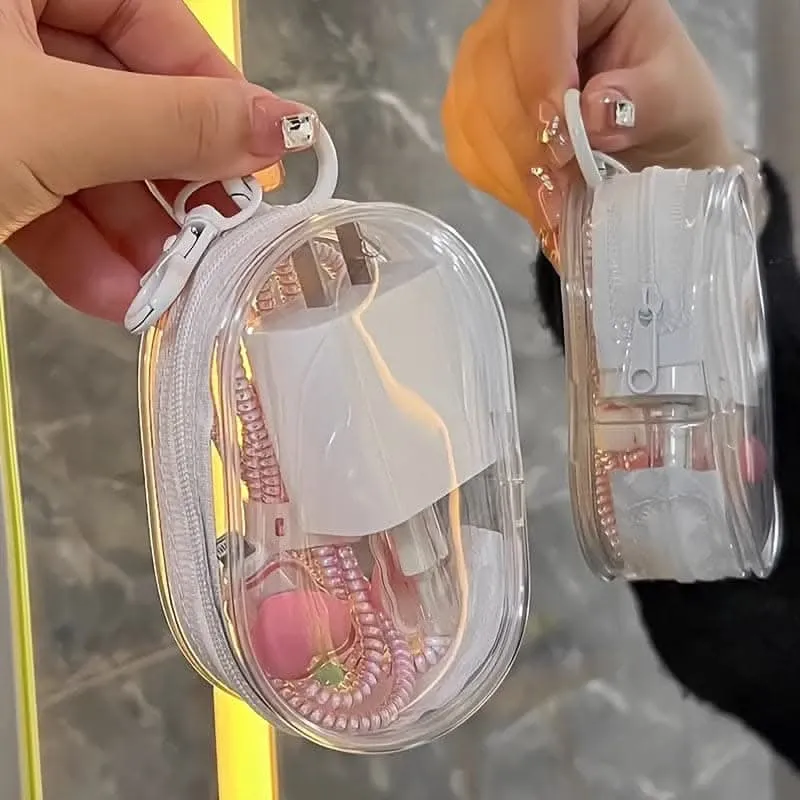 Portable PVC Cable Organizer-Transparent Multifunctional Electronics Pouch