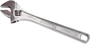 Premium Chrome Plated Adjustable Wrench, 375 mm Size