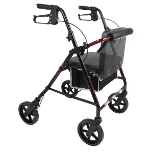 ProBasics Deluxe Flame Finish Aluminum Rollator (Flame Burgundy)