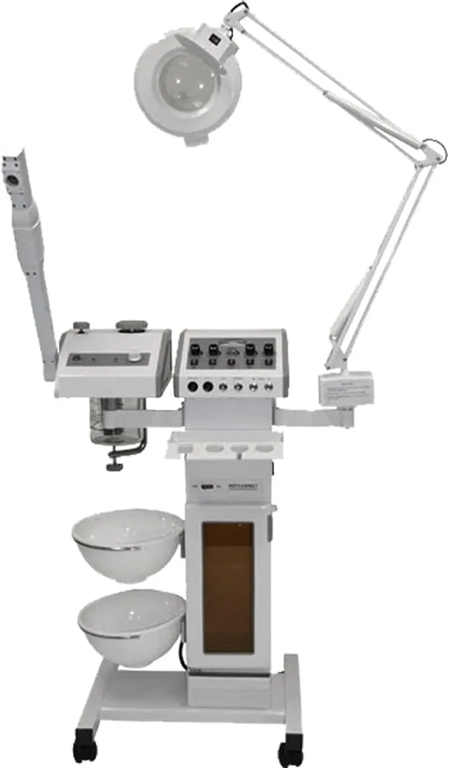 Professional 11-in-1 Facial Machine, Multifunction Spa Equipment Steamer, Magnifying Lamp