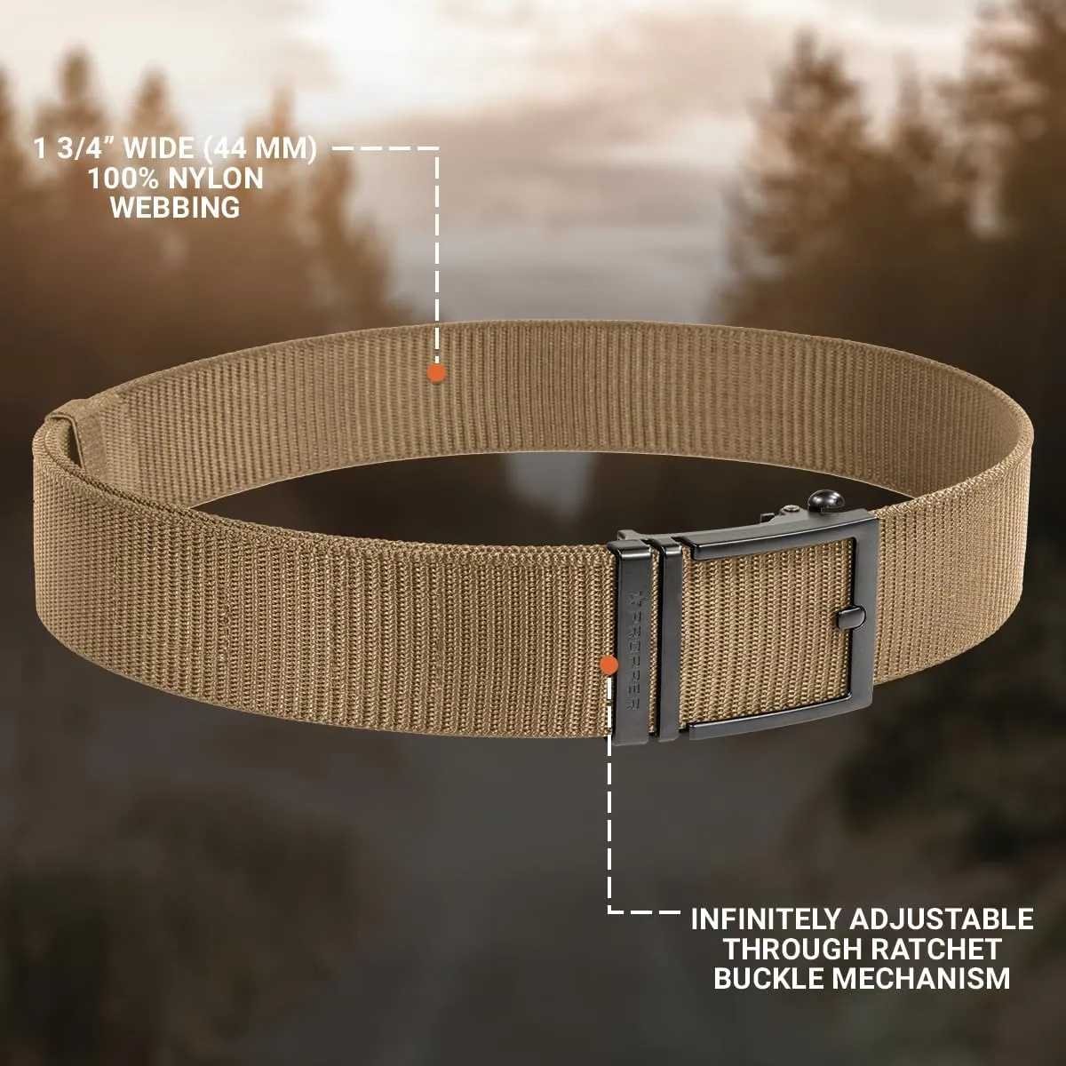 Propper mens Lo-pro 1.75 in Ratchet Belt