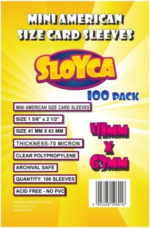 Protective Cases Mini American 41 x 63 mm Pack of 100
