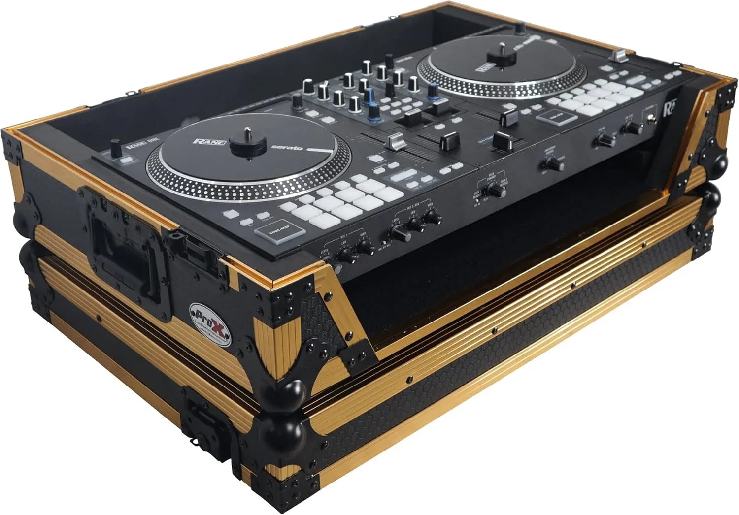 ProX ATA Flight Style Road Case for RANE ONE DJ Controller with Wheels - High-Density Protective Foam for Interior Support - Protective Finish on Laminated 3/8" Plywood - XS-RANE ONE W FGLD