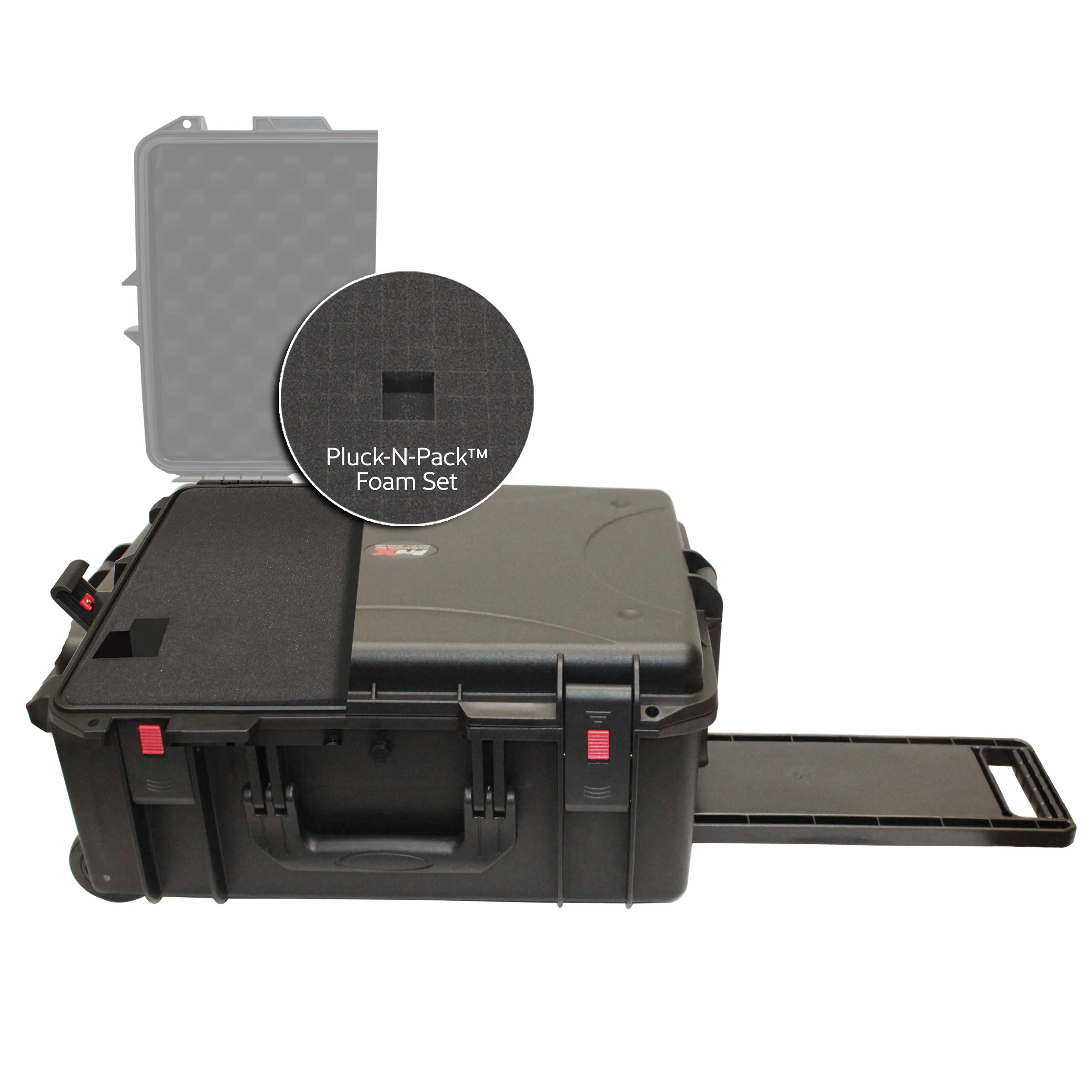 ProX VaultX Watertight Case w/ Handle, Wheels and Foam Set
