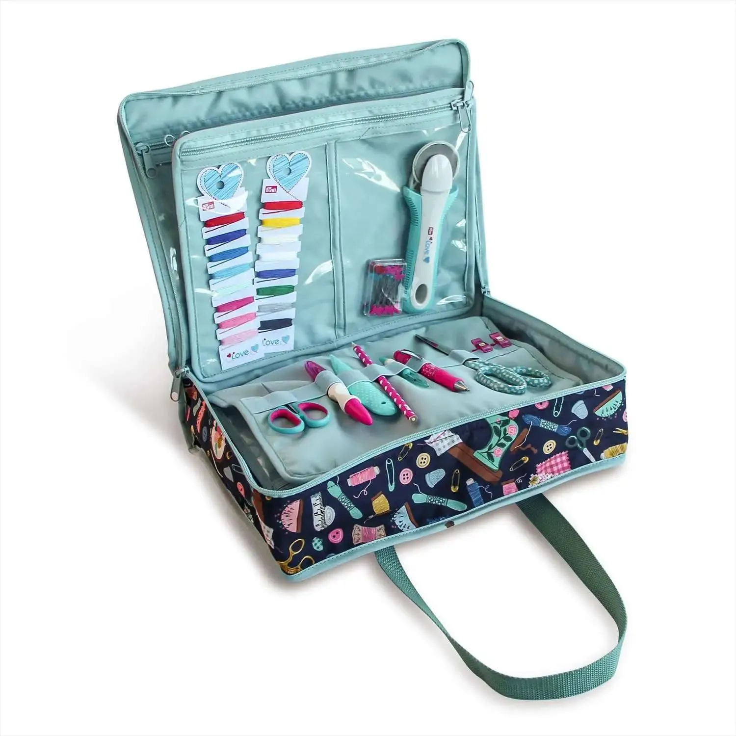 Prym All-in- One Craft Organizer Bag, Navy
