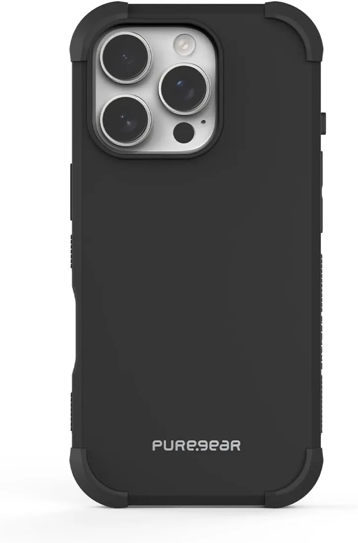 PureGear DualTek Case for Apple iPhone 16 Pro Max (2024) 6.9", Military Tested and Approved Protection, Heavy-Duty Durable Protective iPhone 16 Pro Max Case, Drop Test Certification of 20ft, Black