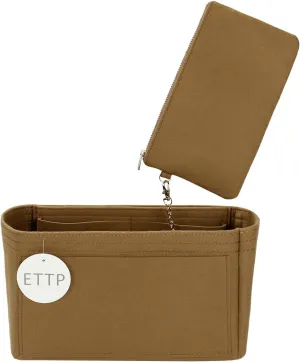 Purse Organizer Insert For Handbags, Tote Bag Organizer Insert, Handbag Organizer For Tote & Handbags, Compatible with Neverful Speedy and More (Large,Lighting Coffee)