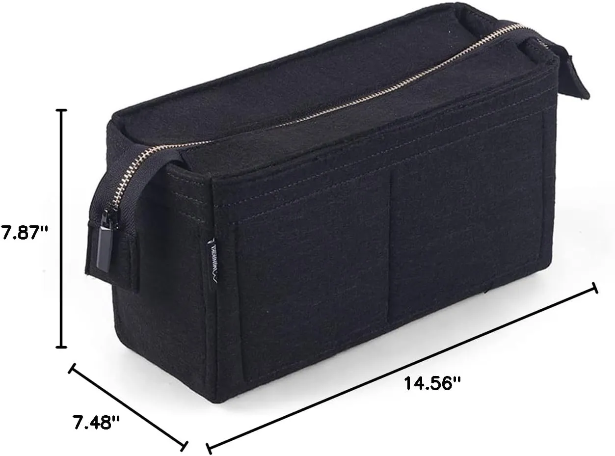 Purse Organizer Insert for shopping Large bag insert Organizer2086Black-C