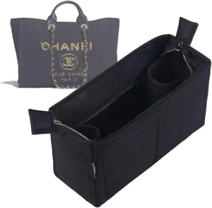 Purse Organizer Insert for shopping Large bag insert Organizer2086Black-C