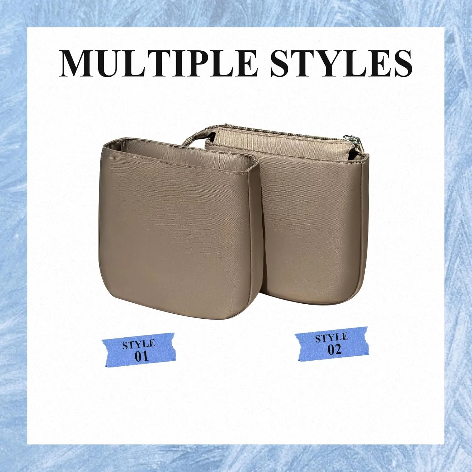 Purse Organizer Insert, Nylon Inner Liner for Hermes Evelyne 16/29/33/40 Durable Storage Bag Organizer Zipper Bag