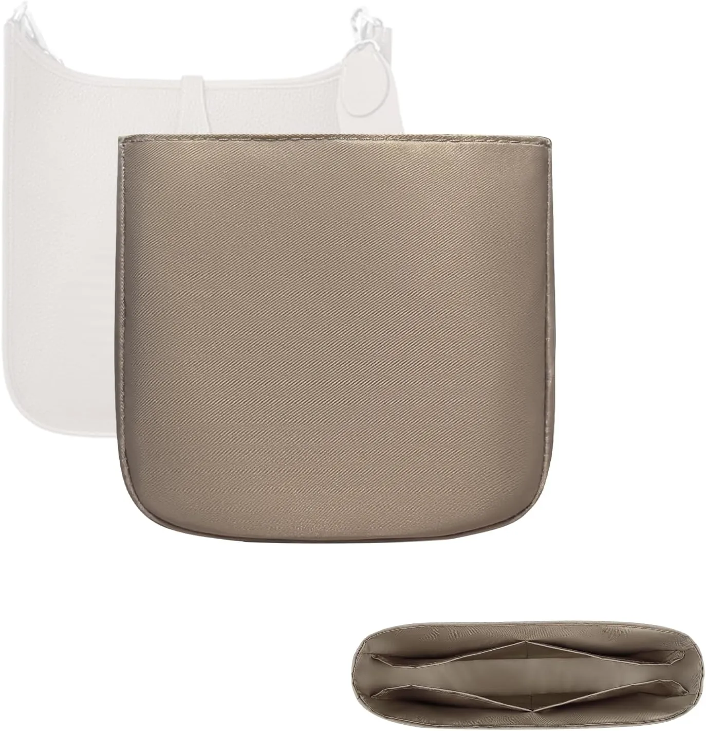 Purse Organizer Insert, Nylon Inner Liner for Hermes Evelyne 16/29/33/40 Durable Storage Bag Organizer Zipper Bag