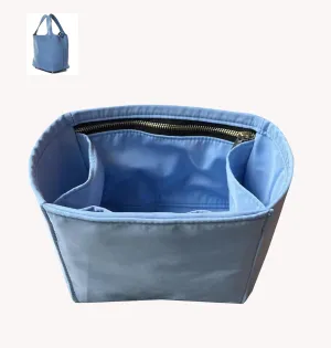 Purse Organizer Picotin 18 22 26 Insert Bags Makeup Handbag Inner Purse Portable base shaper Premium Nylon (Picotin 22, Lightblue)