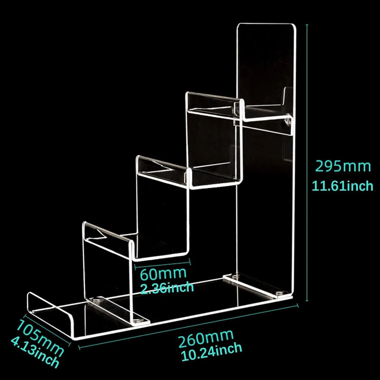 Purse Stand, Purse/Glasses ...Closet Organizer, Handbag/Purse/Display Stand for Home, 4 Layers Clear