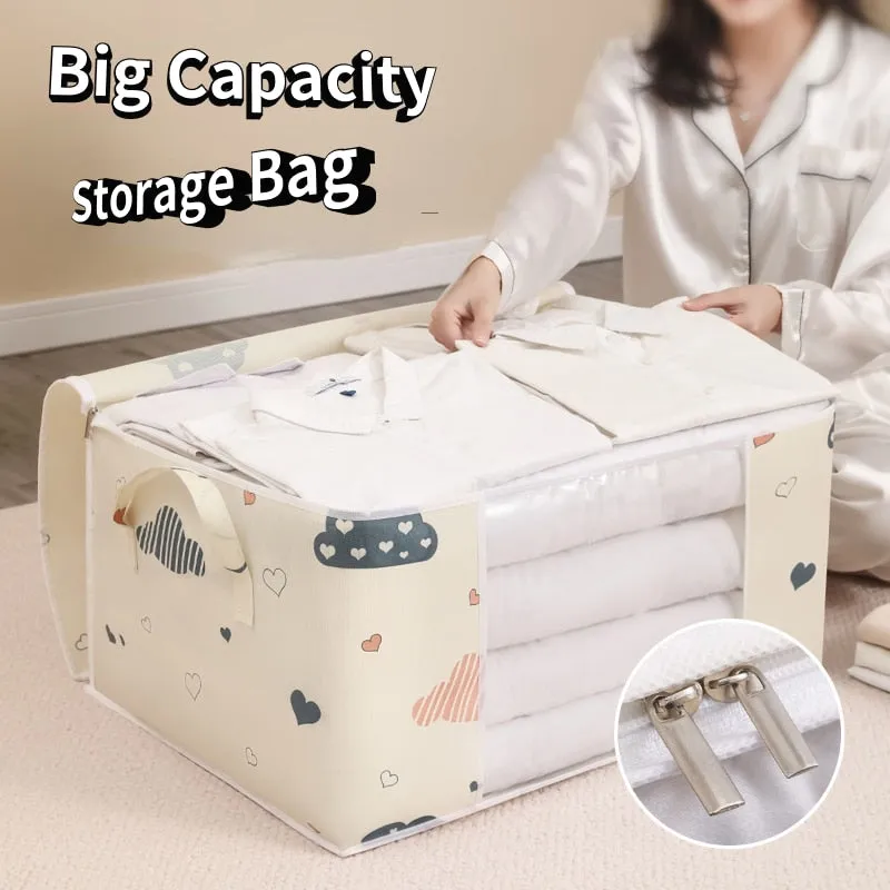 Quilt, Clothes, Duvet, Blanket Storage Bags / Dustproof Clothes Organizer / Household Moving Bags