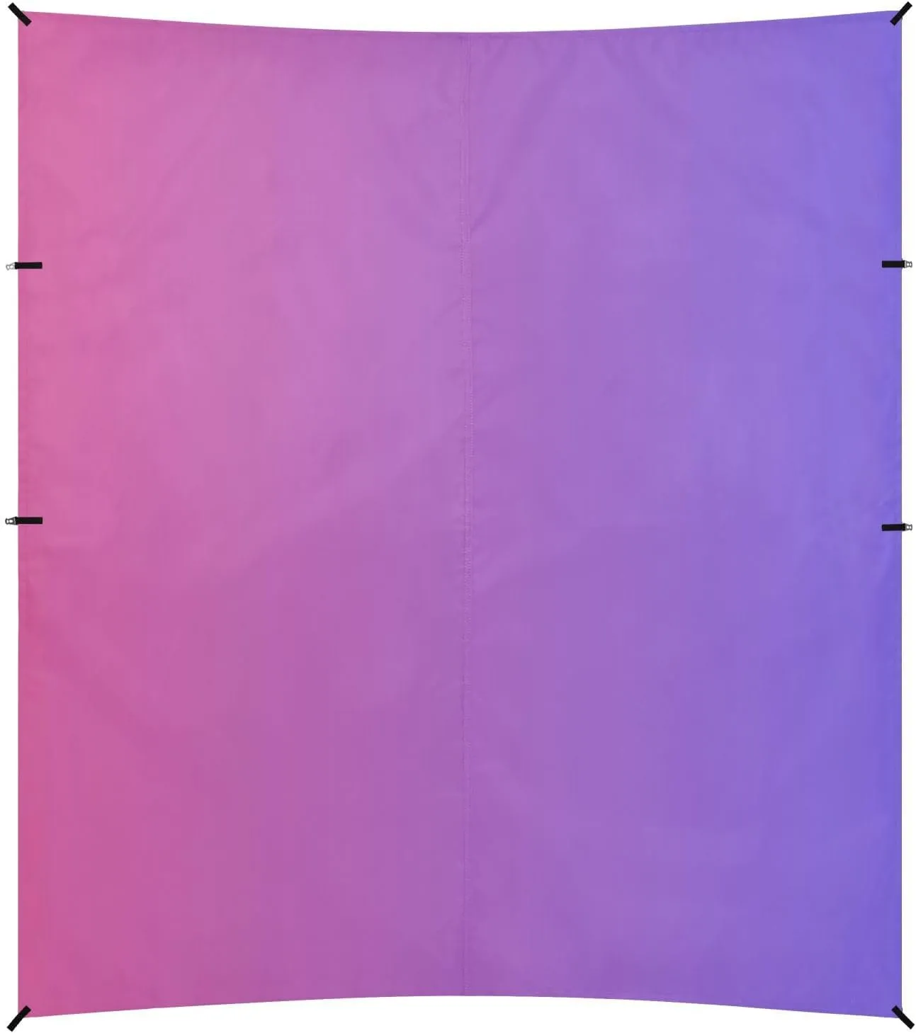 Red Blue Gradient Beach Cabana UPF50  Lightweight Sun Shade with Sand Shovel for Camping, Picnics, Backyard & Fishing