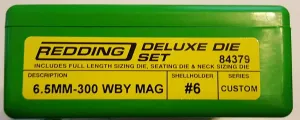 Redding Reloading Deluxe Die Set - 6.5/300 Wby Mag, 84379