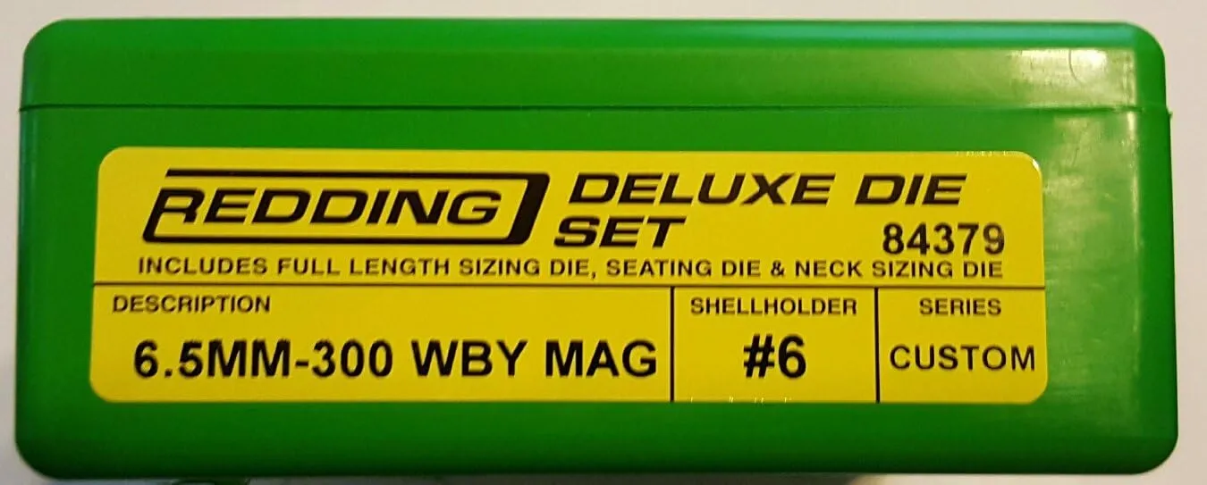 Redding Reloading Deluxe Die Set - 6.5/300 Wby Mag, 84379
