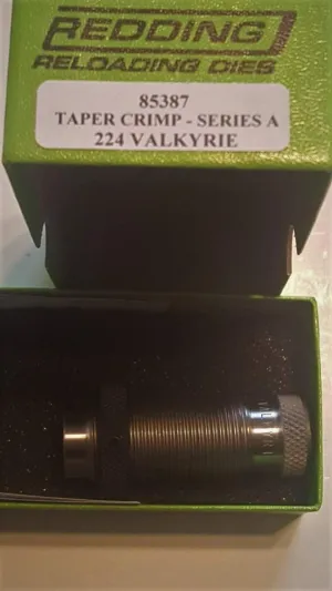 Redding Reloading Equipment 85387 Taper Crimp Die 224 Valkyrie