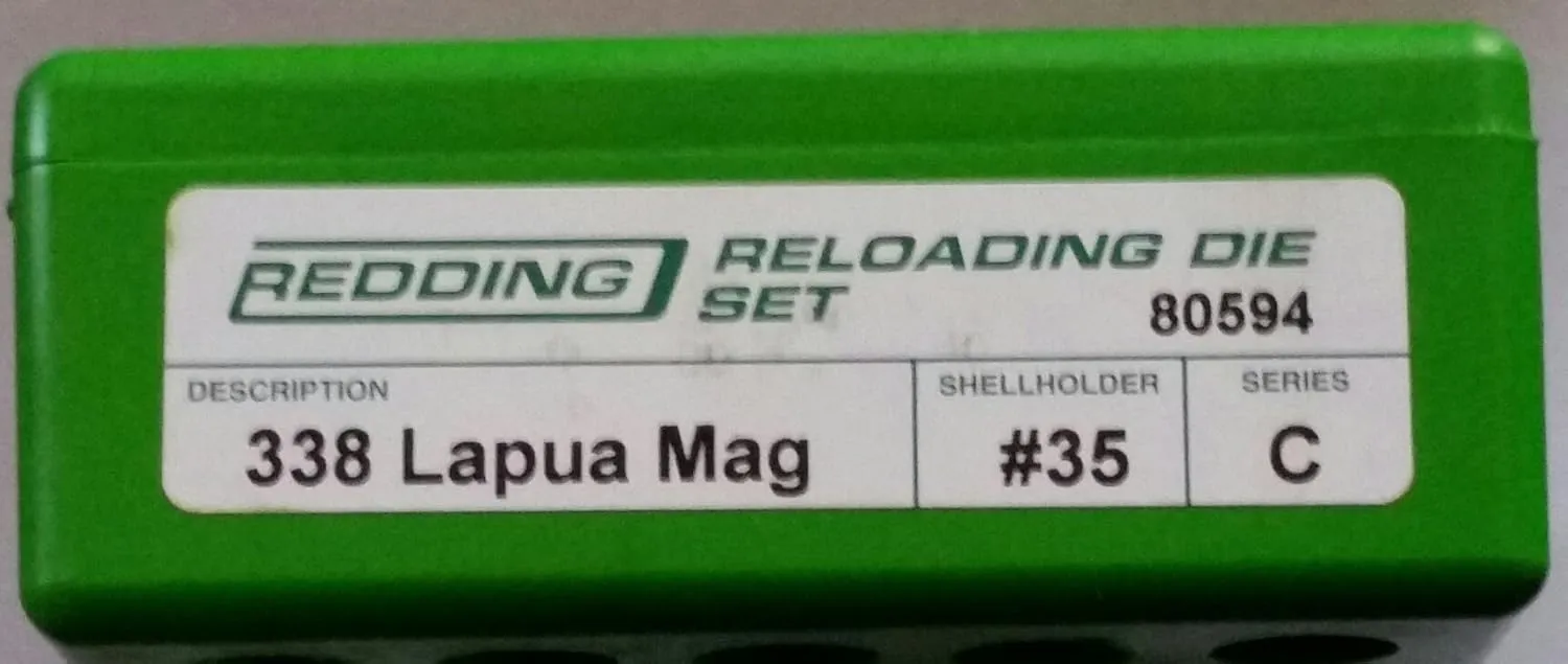 Redding Reloading Full Length Die Set - 338 Lapua Magnum, 80594