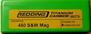 Redding Reloading Titanium Carbide Die Set 460 S&W Mag Titan Carbide Die Set