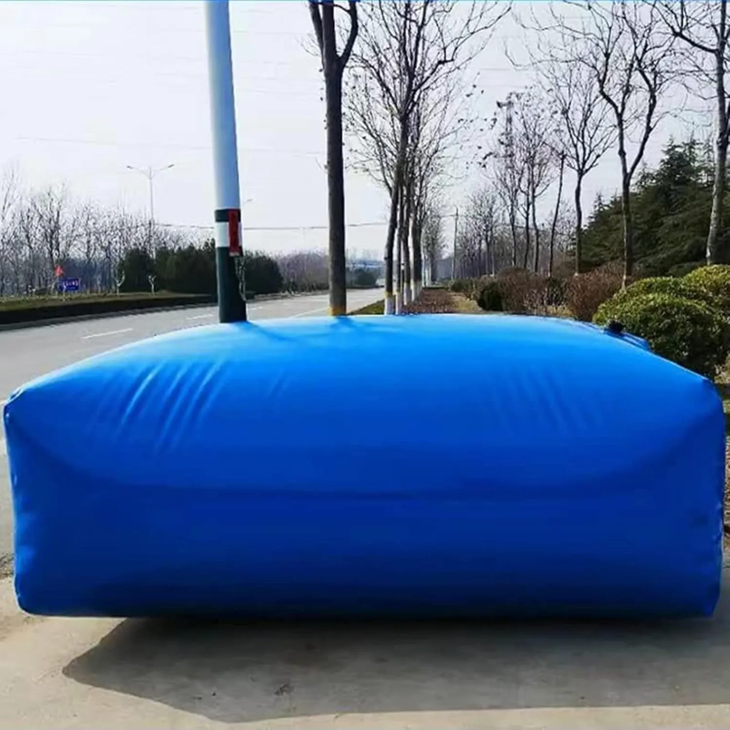 REMYS Water Storage Bladder Containers Gardening Plant Water Storage Bladder Soft Bag, PVC Emergency Water Storage Container/Collapsible Water Tank for Agricultural Pasture(2x1.5x0.7m/2100 L/554 gal)