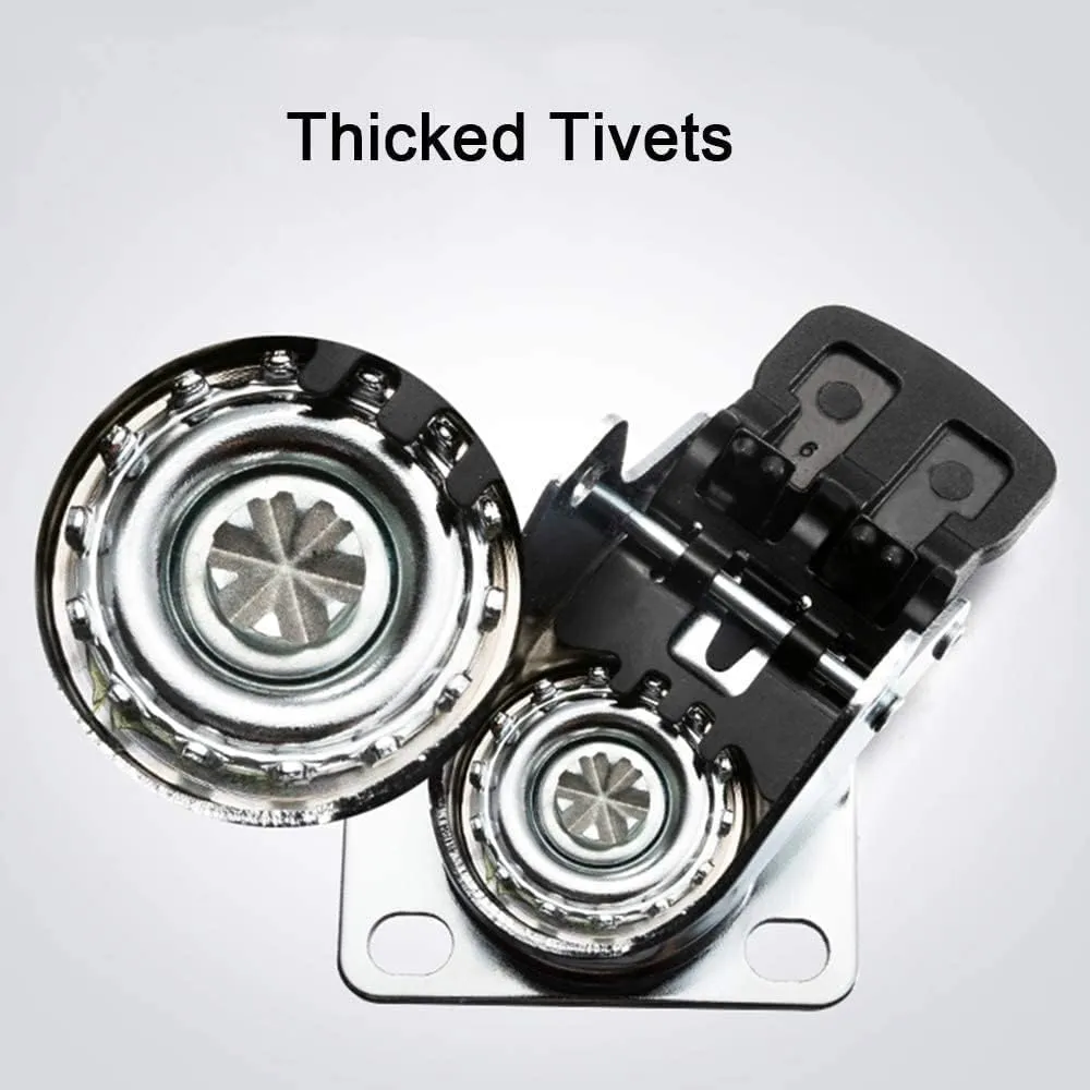 Replacement Caster Wheels, 50mm Double Wheel Rubber Swivel Caster Wheel ,Fixed Castor,Heavy Duty Furniture Swivel Caster With Brake,For Furniture/Trolley/Sofa/Bedside Table Casters (Colo(A ( 2 Pcs ) a