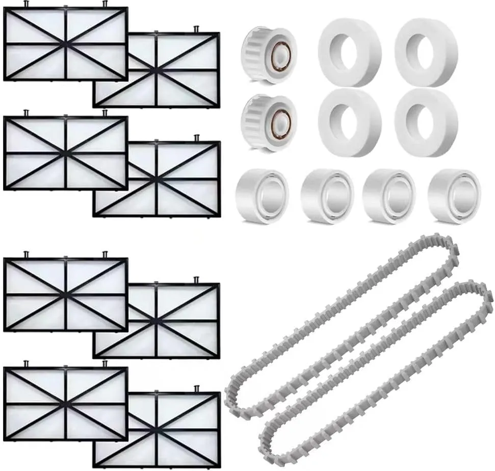 Replacement Parts Kit Compatible with Dolphin Nautilus cc plus/M400/M500-8 Filters, 2 Belts, 6 Guide Wheels, 4 Positioning Wheels