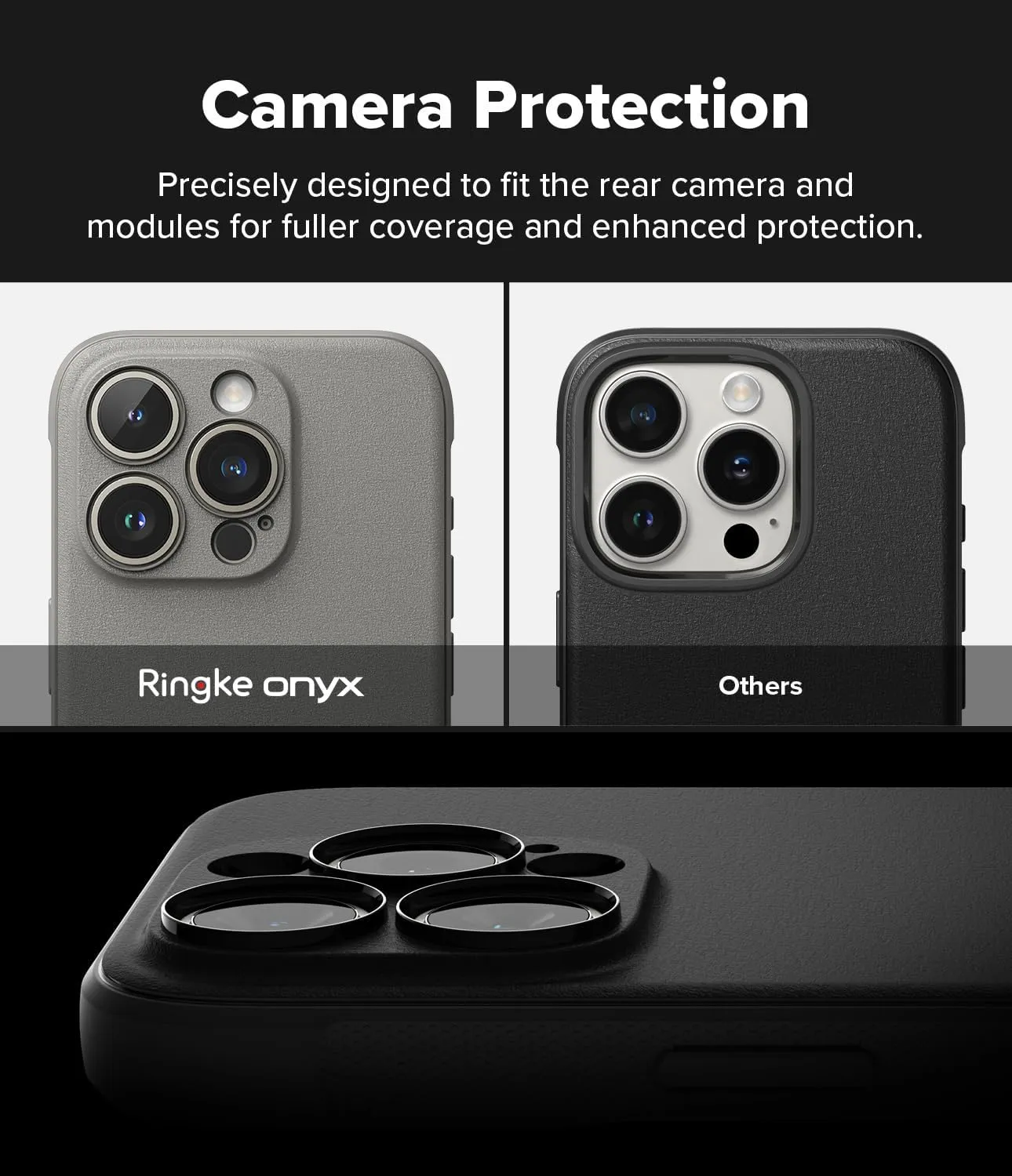 Ringke Onyx [Feels Good in The Hand] Compatible with iPhone 15 Pro Case, Anti-Fingerprint Technology Prevents Oily Smudges Non-Slip Enhanced Grip Precise Cutouts for Camera Lenses - Gray